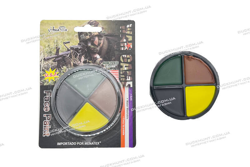 Фарба для обличчя 4 цвета WAR GAME Face Paint