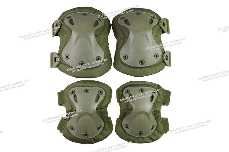 Комплект наколінники + налокітники у кольорі Oliva