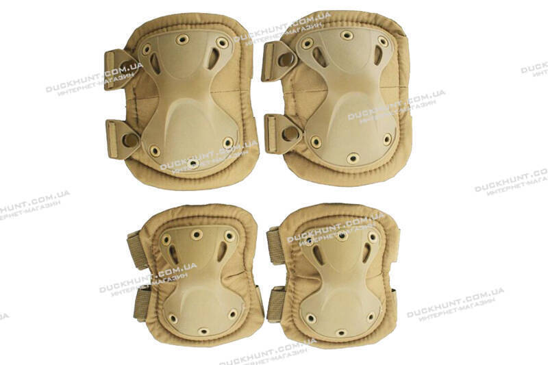 Комплект наколінників + налокітники у кольорі Coyote