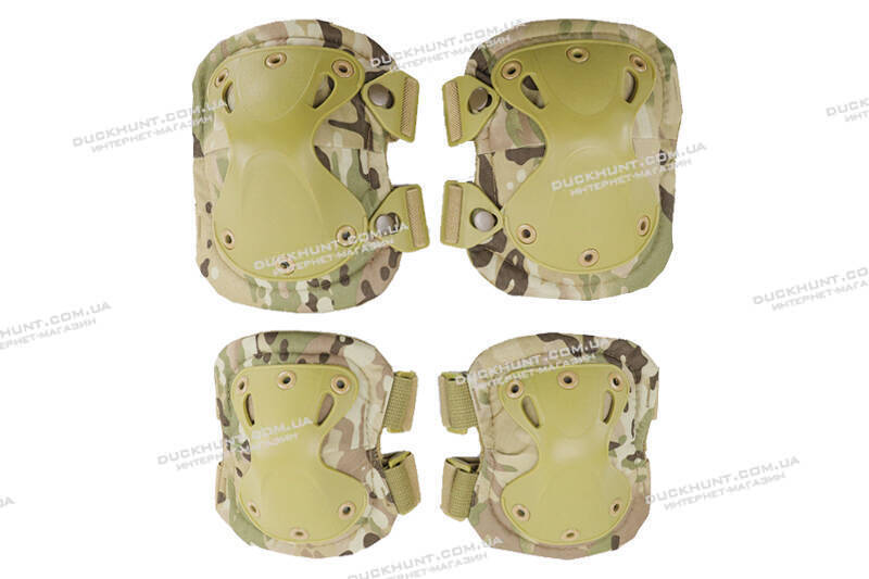 Комплект наколінників + налокітники у кольорі MultiCam