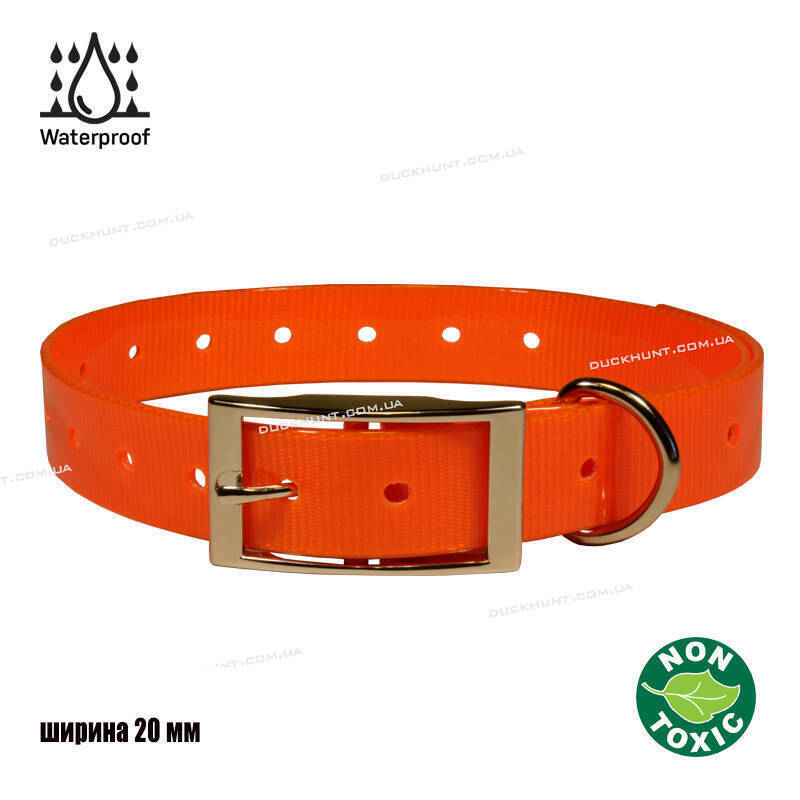 Нашийник TPU 20 колір помаранчевий 2 см ширина