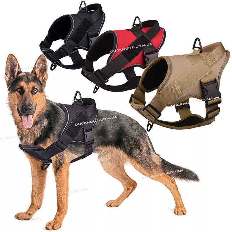 Тактичний жилет шлея для собак, розміри M та L, вибір кольору