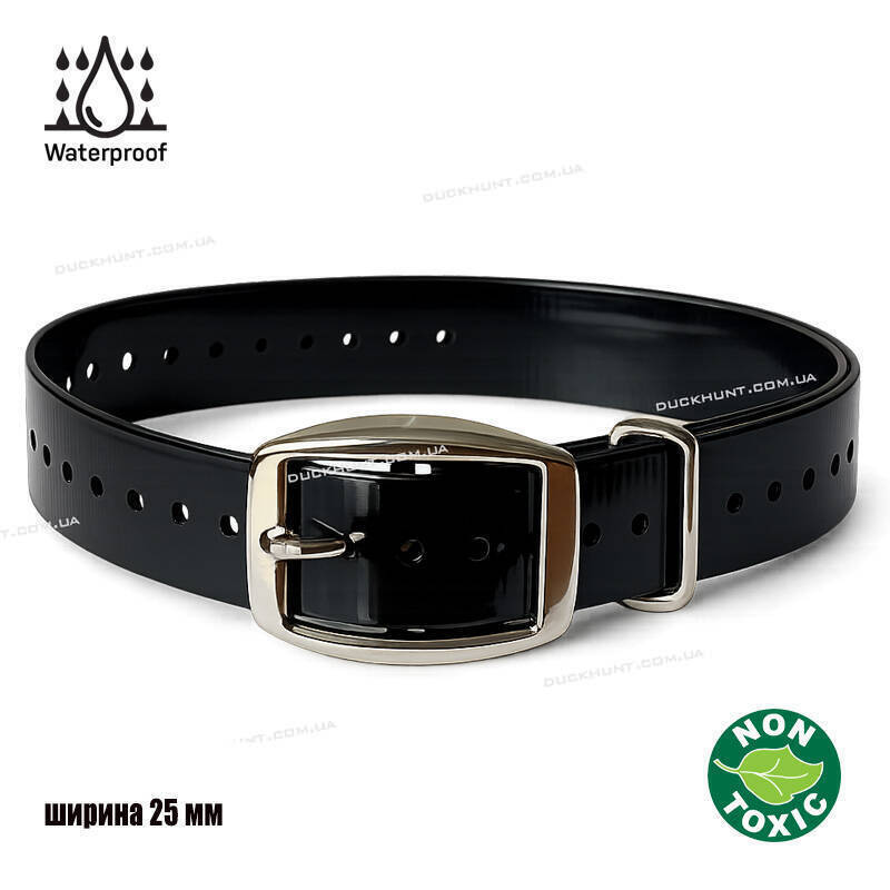 Ошейник для GPS трекера, бипера, электроошейника TPU 25 BLACK