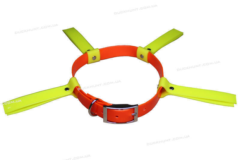 Сигнальний нашийник з пелюстками, помаранчeвий+жовтий TPU 25 Forest
