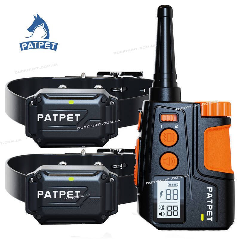 Електронашийник PatPet 642A для 2х собак. Радіус дії до 600 м
