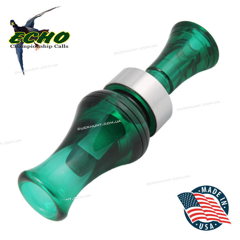 Манок на качку  Echo Extra Laud Open Water Single Reed Call, одноязичковий. Матеріал: полікарбонат. Колір: бурбон