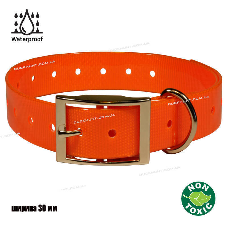 Нашийник TPU 30 колір помаранчевий 3 см ширина