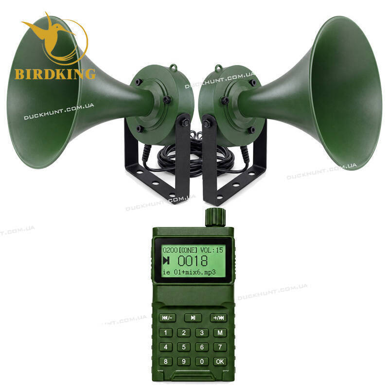 Электроманок Birdking BK1532 на 200 голосов c 2 я динамиками по 60 Bт. Таймер.  Bluetooth