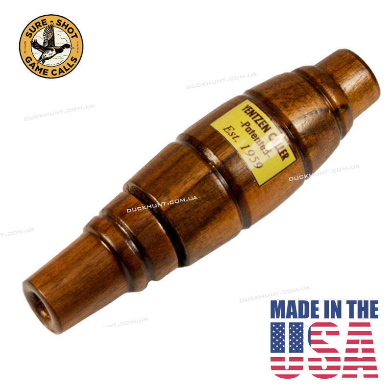 Манок на качку Sure Shot Yentzen Classic, двоязичковий. Матеріал: дерево-канадський чорний горіх