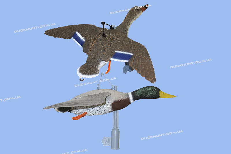 Чучела крякви, що летить, Sport Plast FL01-02. Комплект 2 шт