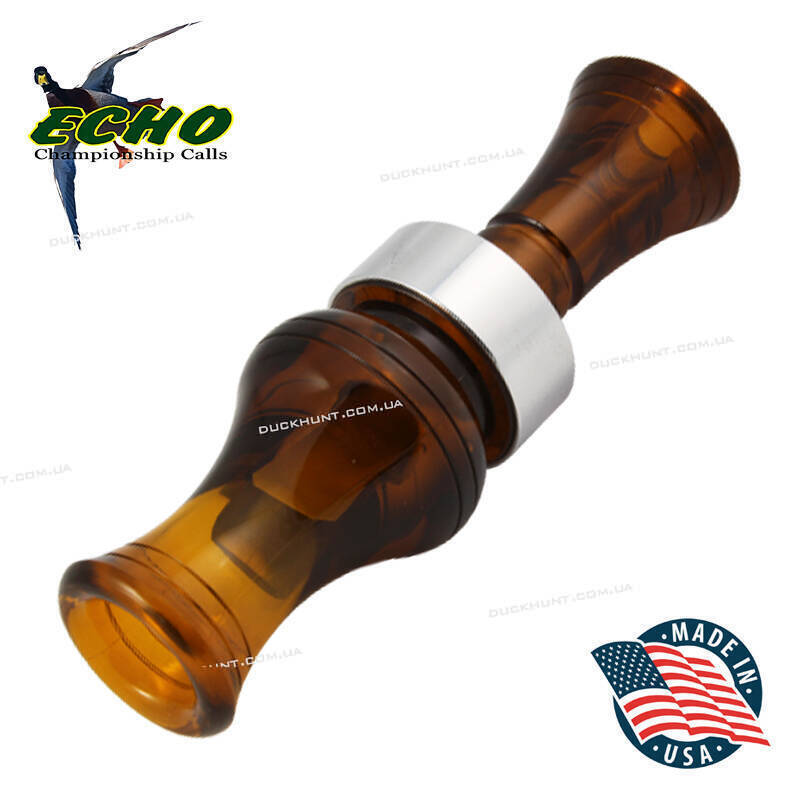 Манок на качку  Echo Extra Laud Open Water Single Reed Call, одноязичковий. Матеріал: полікарбонат. Колір: бурбон