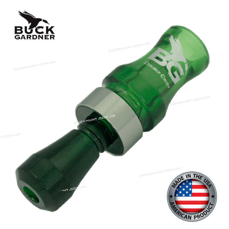 Манок на крижня Buck Gardner Double Cross Poly, двоязичковий. Матеріал: полікарбонат 