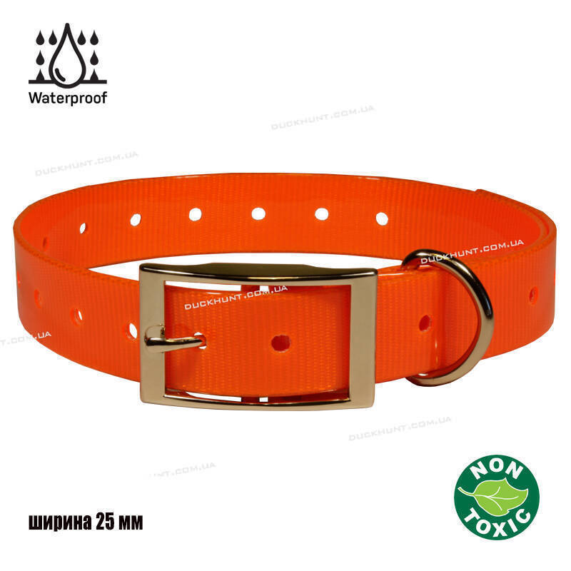 Нашийник TPU 25 колір помаранчевий 2.5 см ширина