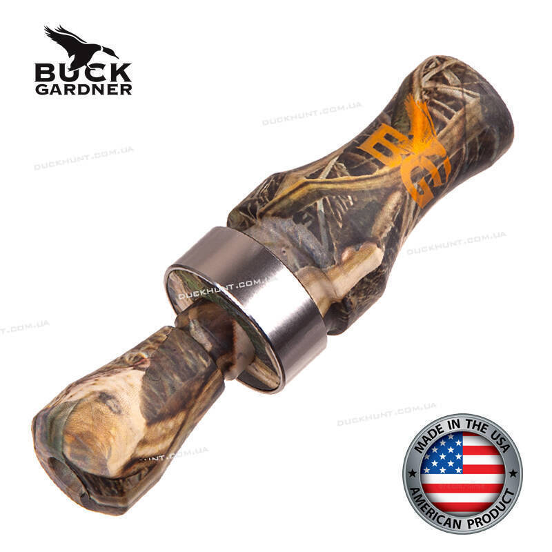 Манок на качку Buck Gardner Double Nasty Camo, двоязичковий. Матеріал: полікарбонат